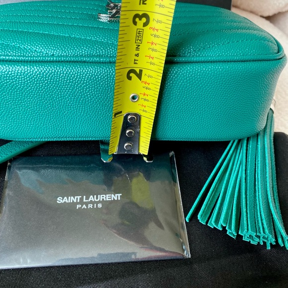 Saint Laurent Mini Lou Bag in “Green Field” color - Picture 9 of 14